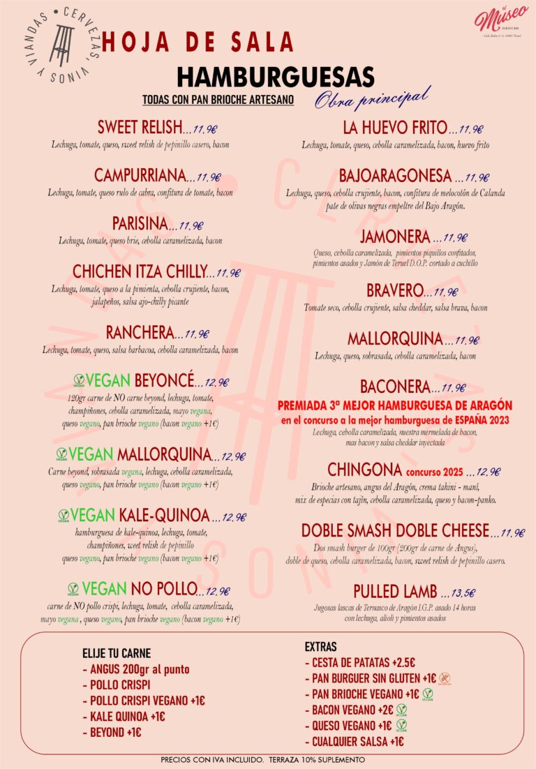 Hamburguesas - El Museo Burger Bar