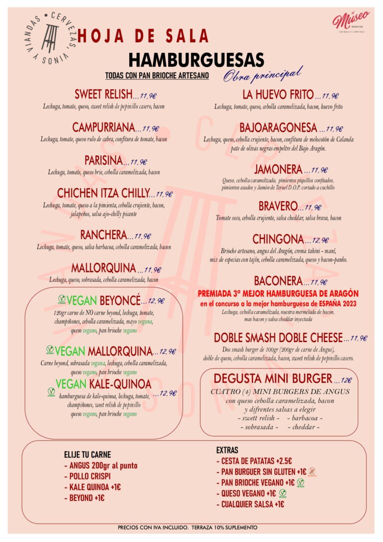 Hamburguesas - El Museo Burger Bar