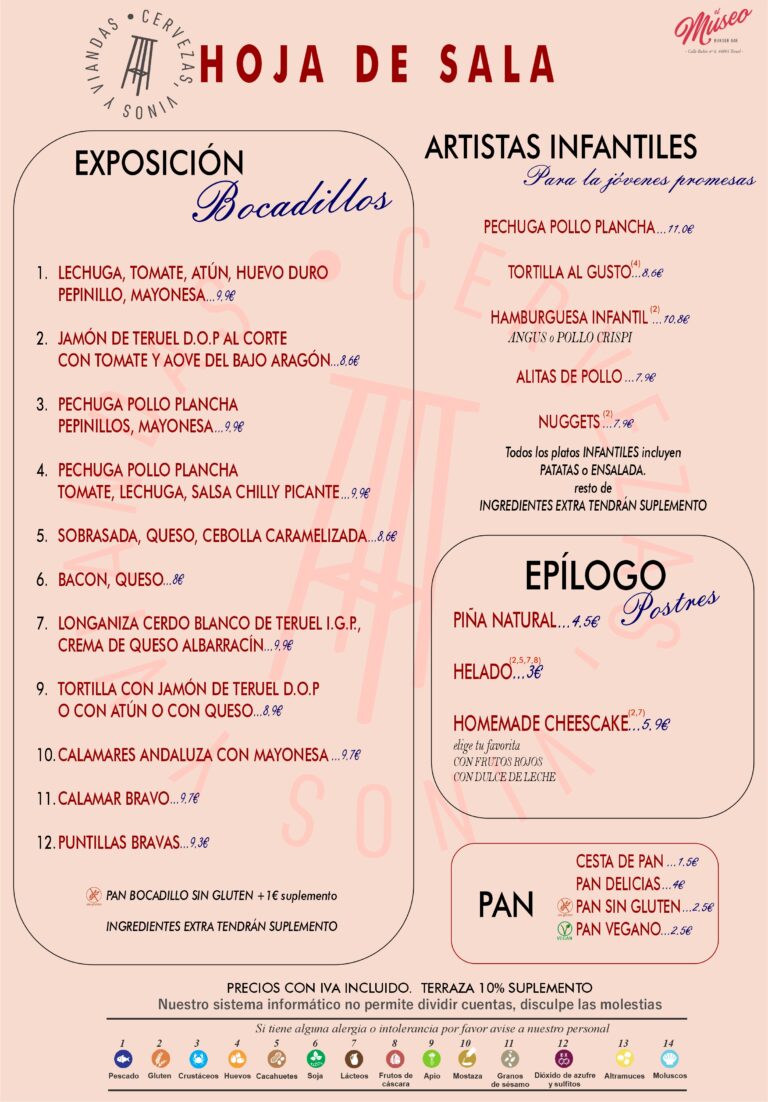 Bocadillos Mayo26 - Museo