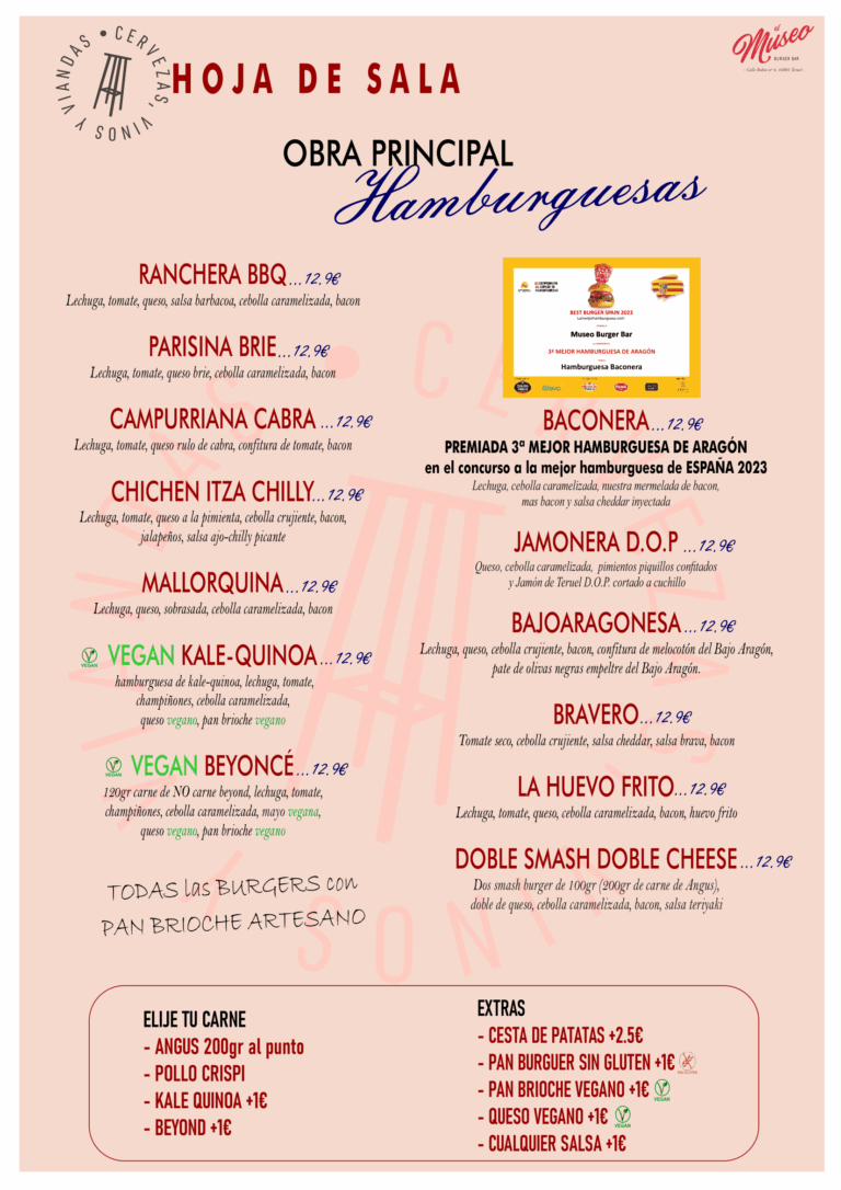 HAMBURGUESAS museo julio 2026